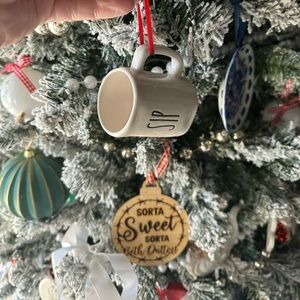 Rae Dunn Sip Christmas Ornament